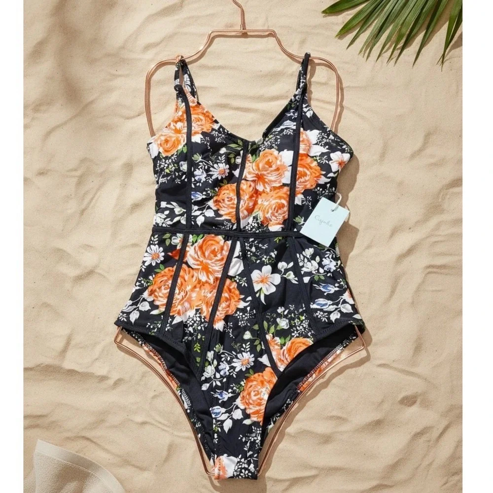 CUPSHE‎ Hidden Fragrance Floral One-Piece Swimsuit | NWT – SIZE M
